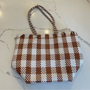 Loeffler Randall woven leather tote bag